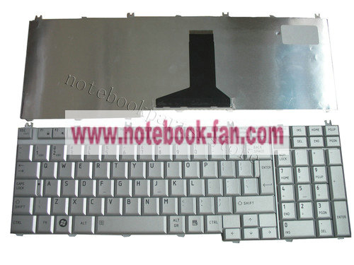 NEW Toshiba Satellite P200 P205 X205 US Silver Keyboard